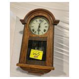 WOOD CASE 'S' TRADEMARK WALL CLOCK