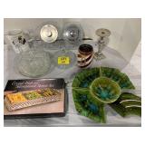 CANISTER JARS, LAZY SUSAN TRAYS, SERVER SET IN