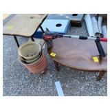 WOOD COFFEE TABLE, WOODEN END TABLE, CRAFTSMAN