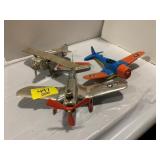3 VINTAGE TOY PLANES