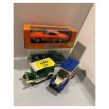 GENERAL LEE CAR, MODEL CAR, CARS MISSING WHEELS