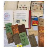 STAMP & FIRST DAY ISSUE BINDERS, ANTIQUE CHALK