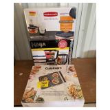 NINJA BLENDER, CUISINART GRIDDLER, RUBBERMAID SET