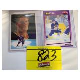 2 BRETT HULL HOCKEY CARDS