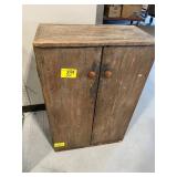 PRIMITIVE 2-DOOR WOODEN CABINET