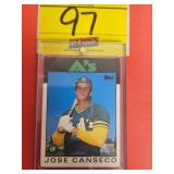 1986 TOPPS, #20T, JOSE CANSECO, OAKLAND A'S,