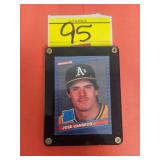 1986 DONRUSS, #39, JOSE CANSECO, RATED ROOKIE,