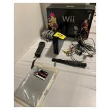 UNTESTED WII CONSOLE W/ POWER CORDS IN BOX
