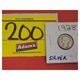 1928 SILVER MERCURY DIME