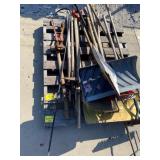 PALLET OF LONG HANDLE TOOLS