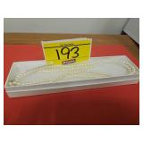 APPROX 16' DOUBLE STRAND, STAMPED 10K NJR ON