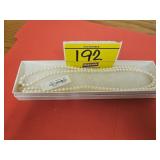 APPROX 16' DOUBLE STRAND, STAMPED 10K NJR ON