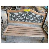 ROSE THEMED OUTDOOR BENCH