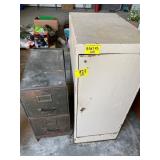 2 METAL CABINETS