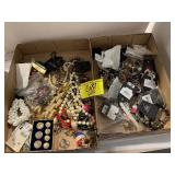 2 FLATS OF COSTUME JEWELRY