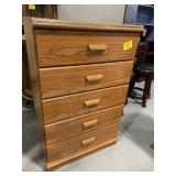 5-DRAWER PRESSED WOOD CHEST