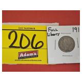 1911 LIBERTY HEAD V-NICKEL