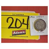 1911 LIBERTY HEAD V-NICKEL