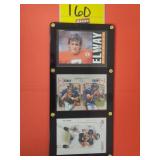FRAME WITH (3) DENVER BRONCO FOOTBALL CARDSï¿½1985