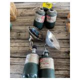 COLEMAN FUEL CANS W/ BURNER TOPS