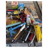 PAINTING SUPPLIES, CAULK GUNS, DRILL BITS, FOAM