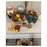 PEPPER Dï¿½COR, ARTIFICIAL FRUITS, SALSA JAR,