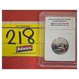 2007 SACAGAWEA DOLLAR, .999 FINE SILVER ENRICHED