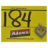 MARKED 10K WITH MAKERS MARK HEART SHAPED PENDANT