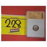 GRADED 1985-S ROOSEVELT DIME, PROOF CAMEO