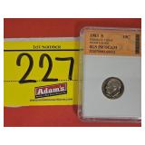 GRADED 1983-S ROOSEVELT DIME, PROOF CAMEO