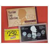 1943 WARTIME COIN COLLECTION WITH (5) STEEL