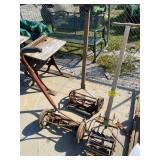 3 MANUAL PUSH MOWERS