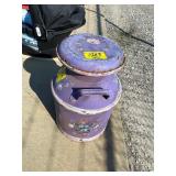 PAINTED METLA MILK CAN