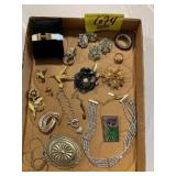 FLAT OF FANCY COSTUME JEWELRY