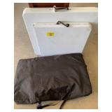 2 FOLDING TABLES, BABY CRIB - WELL USED