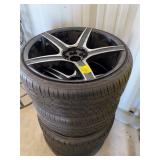 SET OF 4 RIMS & TIRES - 255-30ZR2295WXL