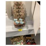 STORAGE TRUNKS, CHRISTMAS Dï¿½COR UNDER TABLE