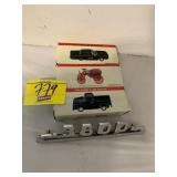 3800 CAR TAG, 3 DIECAST CARS IN BOXES