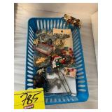 BASKET OF COSTUME JEWLRY OF ALL KINDS
