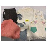 VINTAGE APRONS, NIGHT GOWNS & CROCHET BIBS