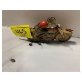 TIN LITHO MOTORCYCLE RACER TOY
