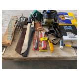 TOOL BELTS, MACHETTES, STICK LIGHTERS, PAINT