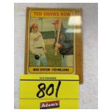 TED SHOWS HOW VINTAGE BASEBALL CARD