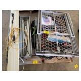 WORK LIGHTS, BABY GATE, REDDY HEATER, TENT,