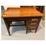 42' LONG WOODEN DESK