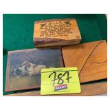 BILL BOX, WOODEN JEWELRY/TRINKET BOXES