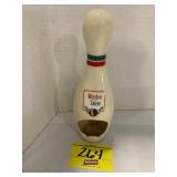 VINTAGE WINSTON SALEM BOWLING PIN ASHTRAY