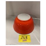 RED PRIMARY COLOR PYREX MIXING BOWL