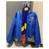 SZ XL VINTAGE STL BLUES JACKET W/ SCARF