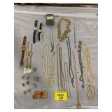 GROUP OF COSTUME JEWELRY OF ALL KINDS